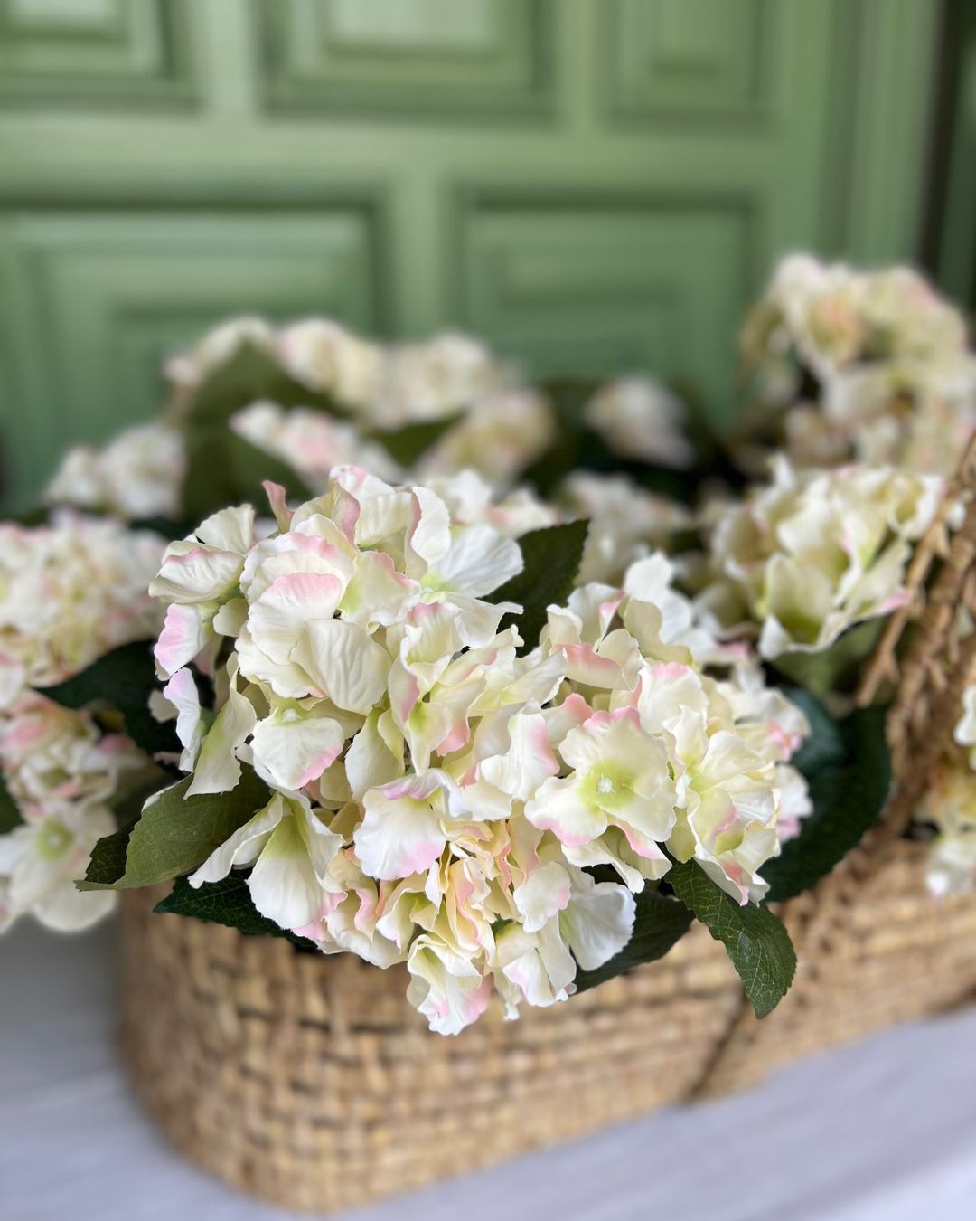 Hortensias Blancas Artificiales