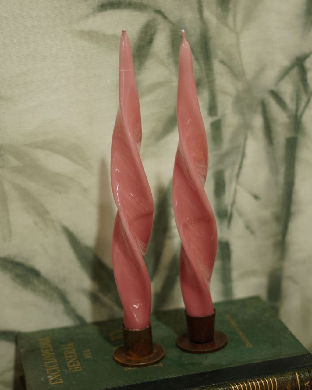 Vela rizada rosa claro