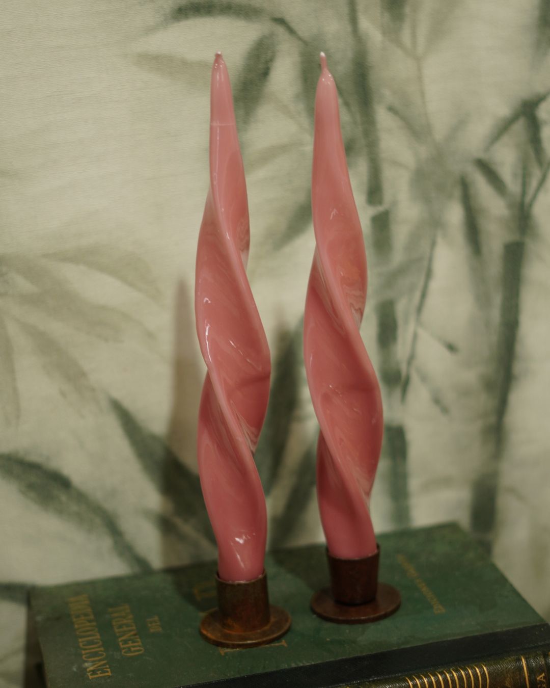 Vela rizada rosa claro