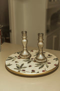 Candelabro plateado