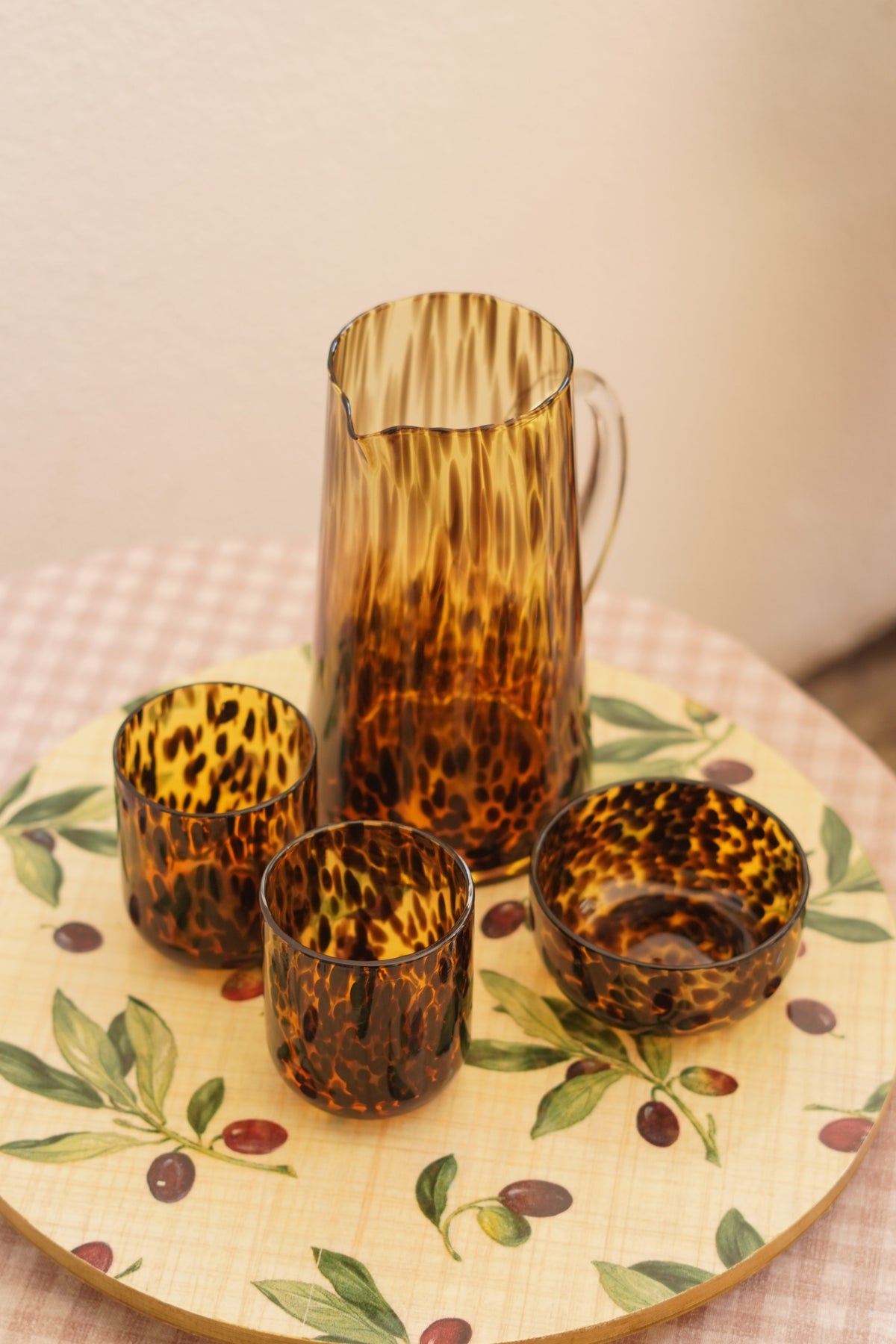 Jarra Cristal Moteado