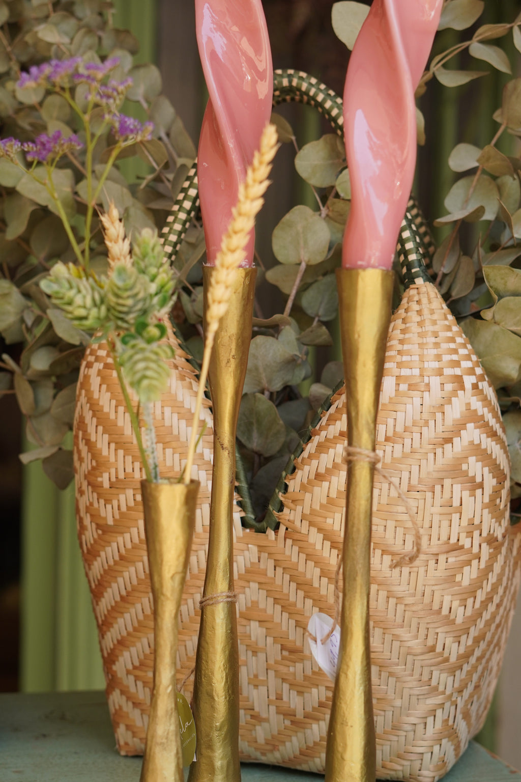 Candelabros Dorados, pack de 3