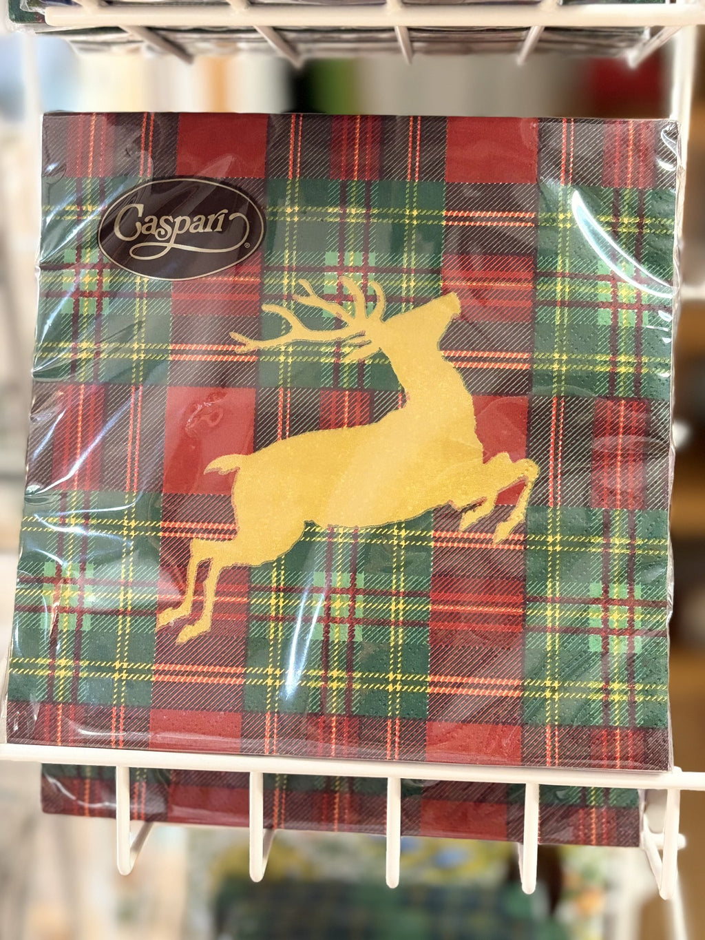 Servilletas Ciervo Saltando en el expositor de la tienda