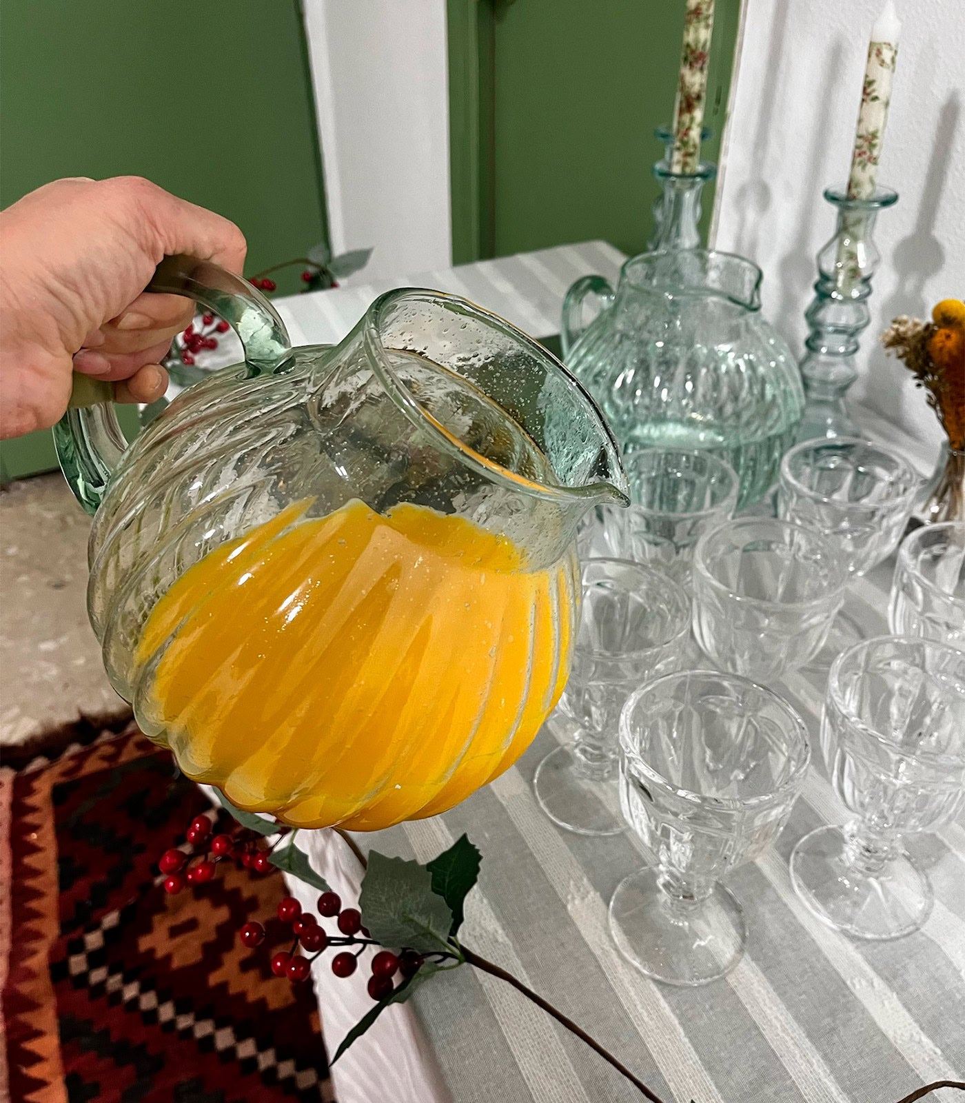 Jarra cristal con burbuja