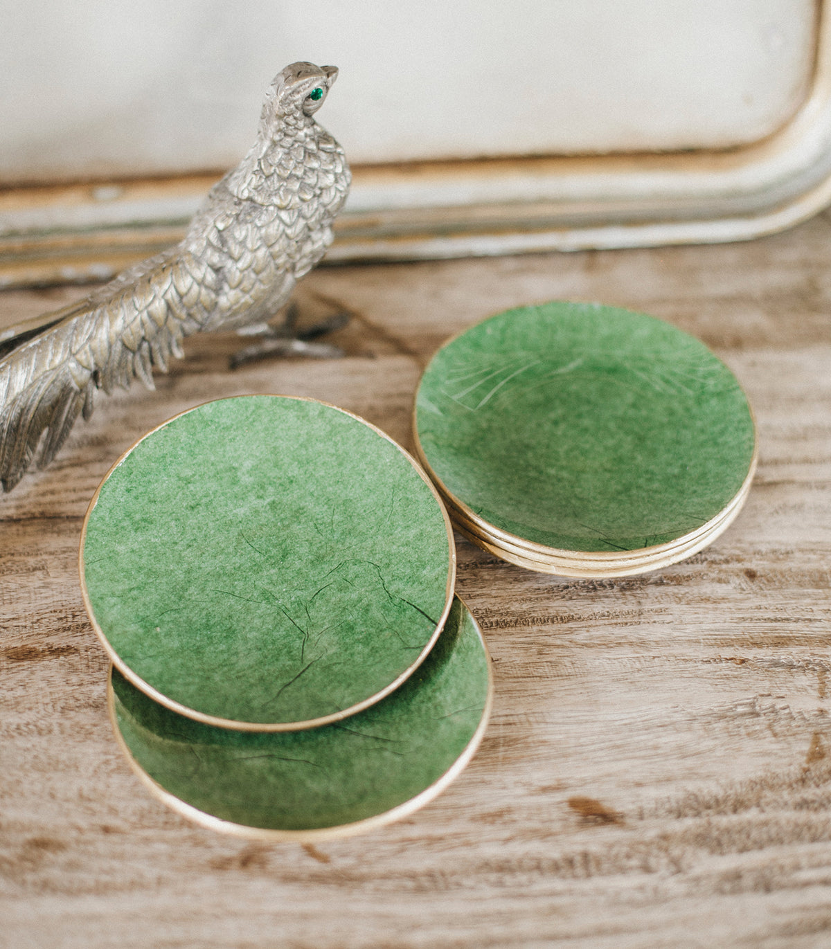 Platito de pan Verde liso
