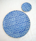 Pack Flores Azules: bajoplato + platitos del pan
