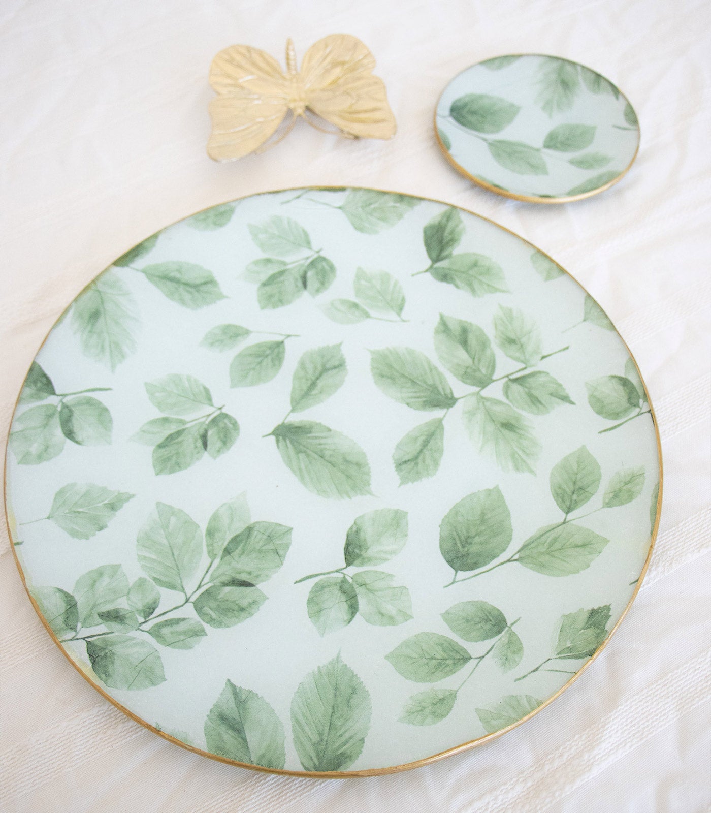 Pack Verde Pasión: bajoplato + platitos del pan