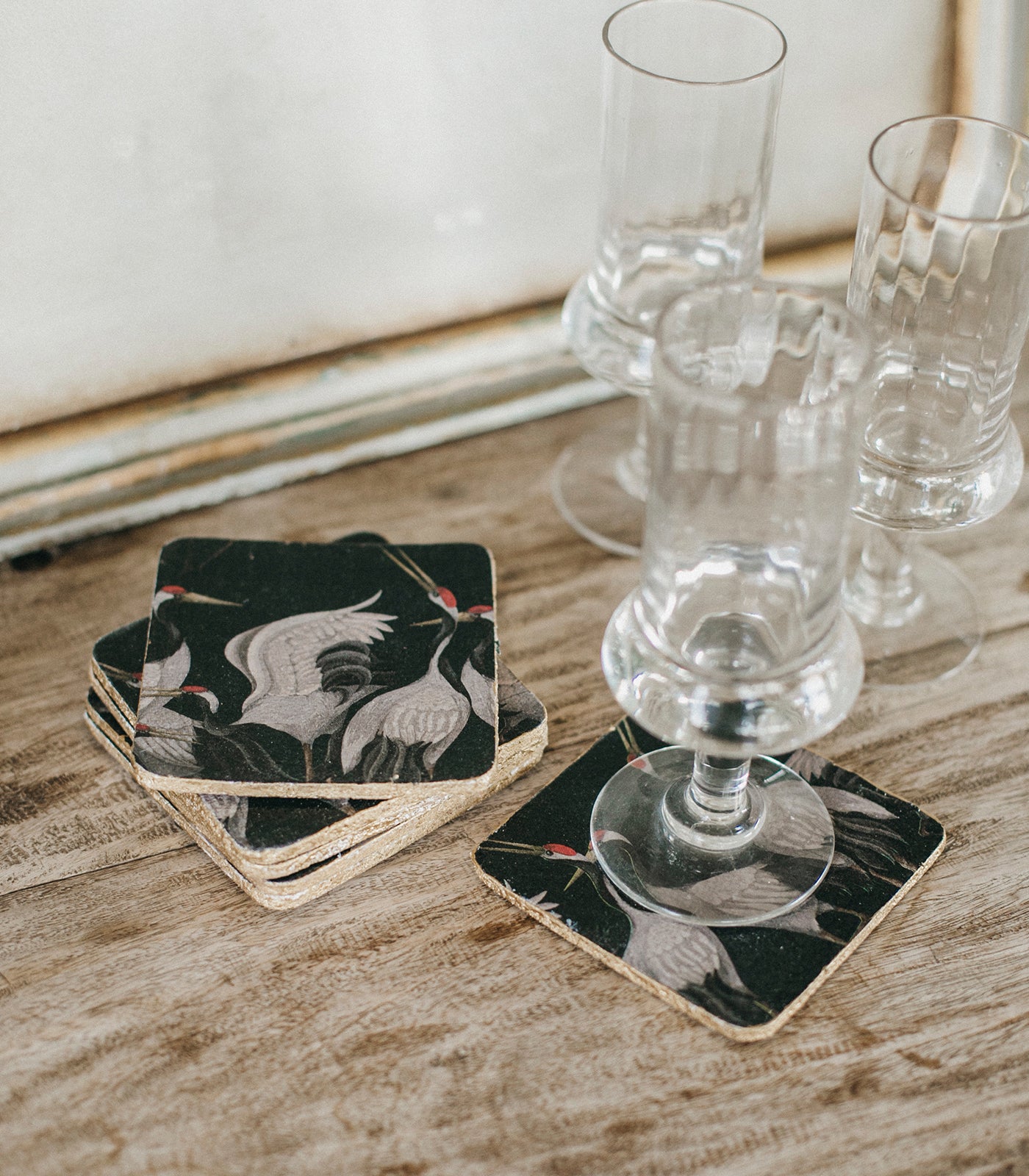 Posavasos Pájaros Negros
