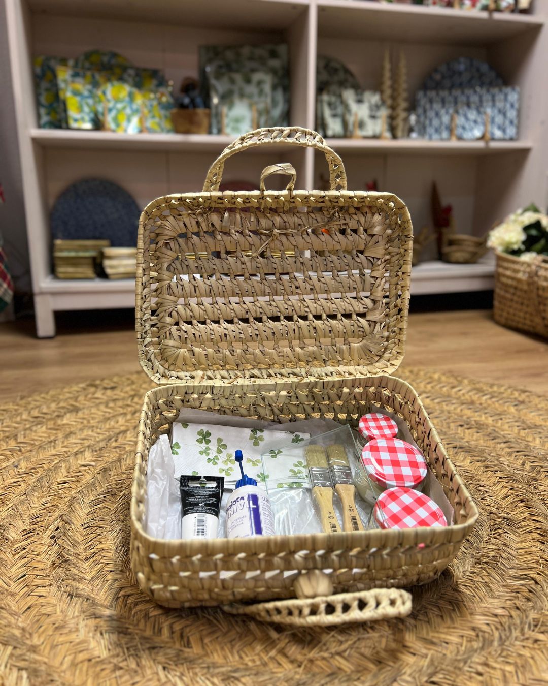 Kit creativo de decoupage sobre cristal