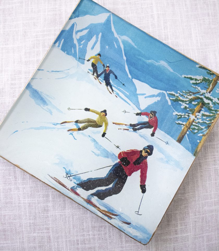esquiadores cuadrado | La Mela Deco