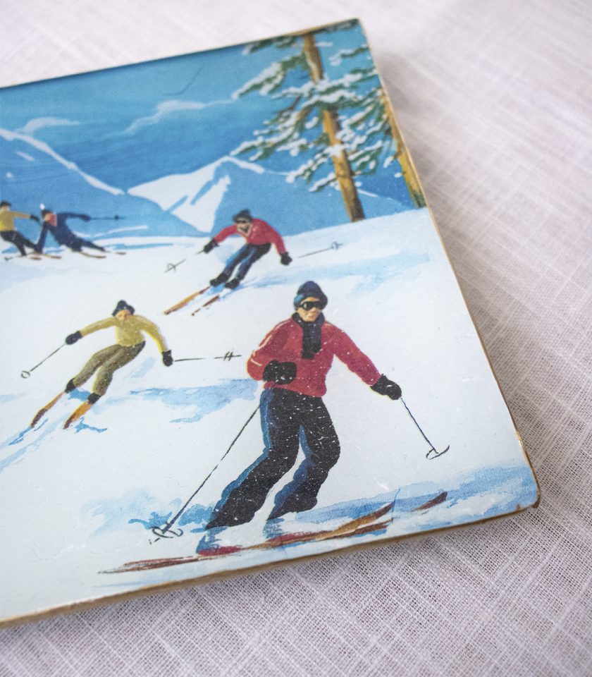 esquiadores rectangular | La Mela Deco