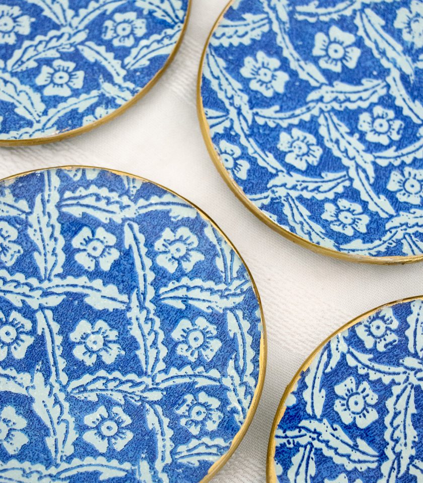 platitos pan flor azul 1 | La Mela Deco