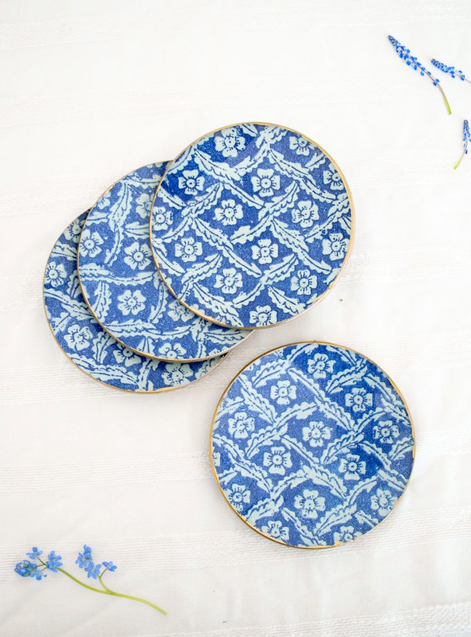 platitos pan flor azul 3 | La Mela Deco