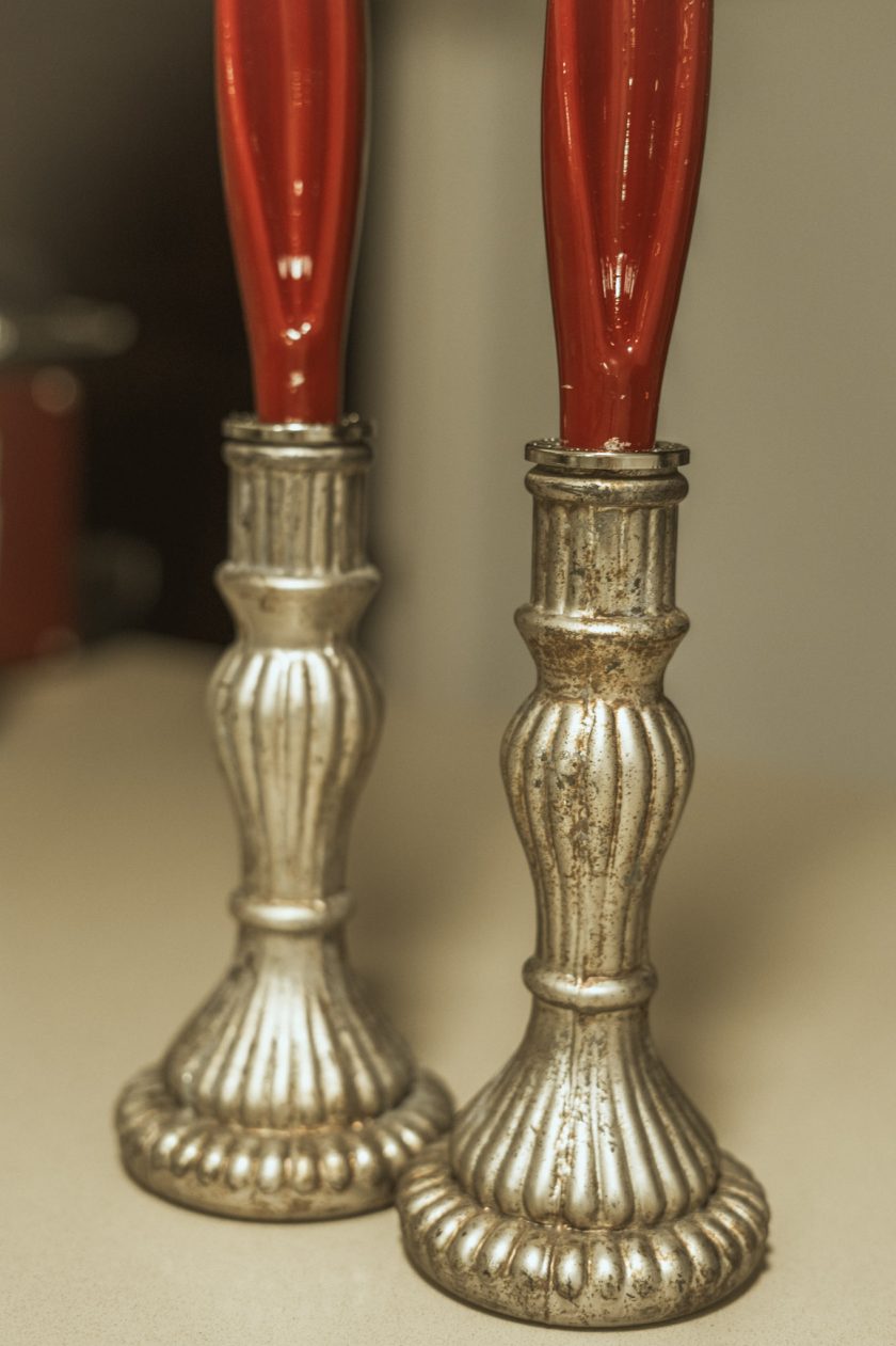 Candelabro plateado - Imagen 5