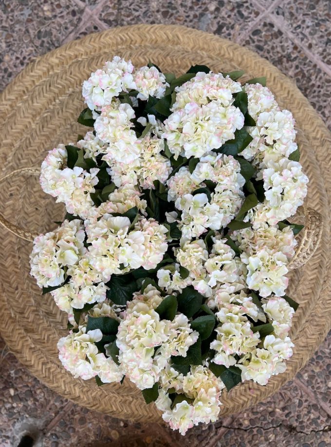 Hortensias Blancas Artificiales