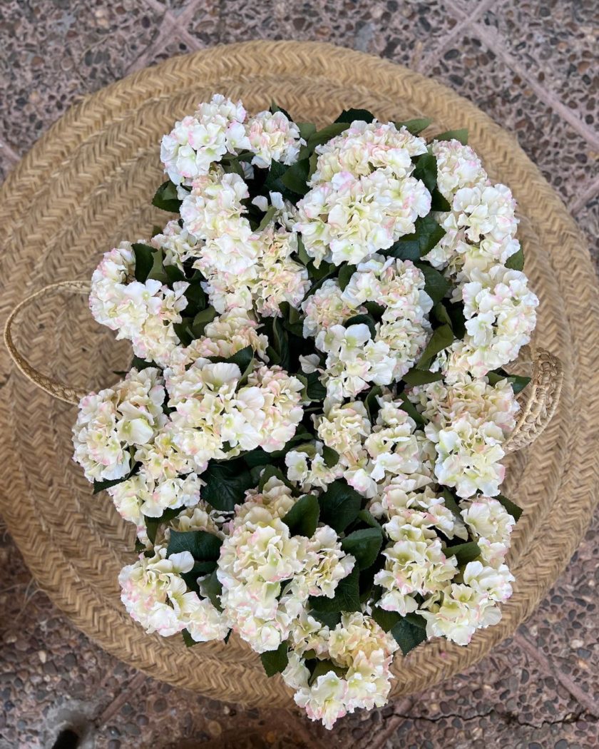 Hortensias Blancas Artificiales
