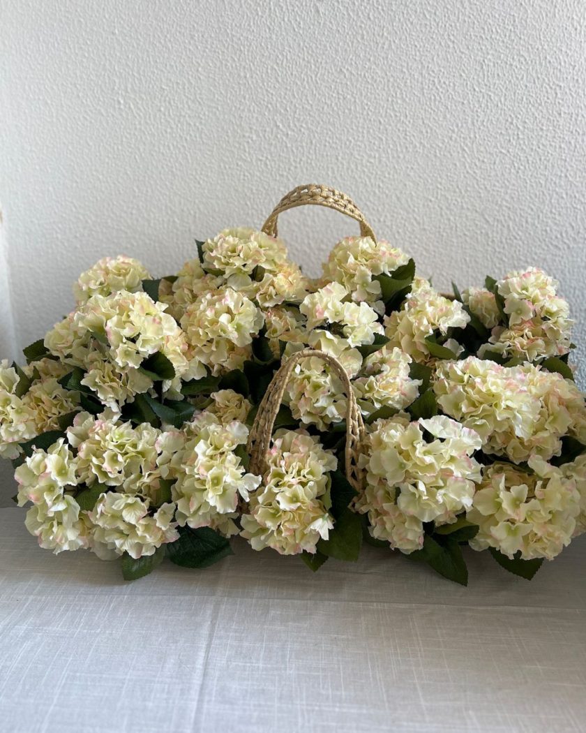 Hortensias Blancas Artificiales - Imagen 5