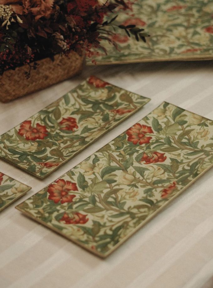 Fuente Rectangular Alicia 26x13cm